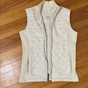 Prana Cream Quilted Vest